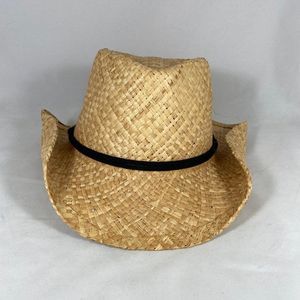 Tropical Trends Raffia Western Hat NWT